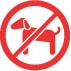 애완동물의 출입은 금지되어 있습니다!