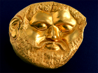 トラキア王の黄金のマスクの写真