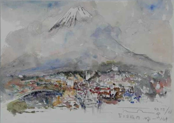 富士山のスケッチ9の画像