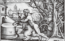 ヘラクレスとネメアのライオンの画像