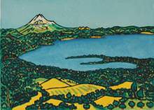 日本平の富士の画像