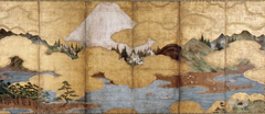 富士三保松原図屏風の作品画像