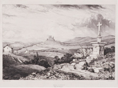 ウジェーヌ・イザベイ『《古きフランスのピトレスクでロマンティックな旅》より　オーヴェルニュⅠ, Ⅱ』「ラルデロール城」 作品画像