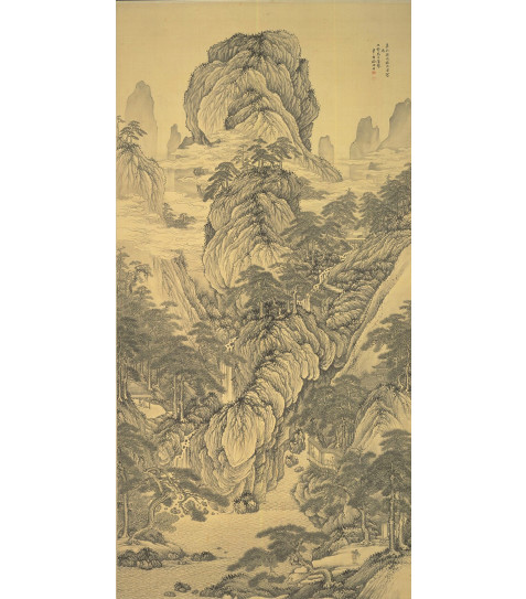 画像：福田半香《山水図》1850（嘉永3）年