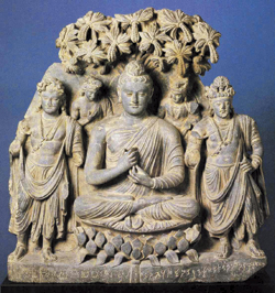中国　泥仏　クメール仏　仏像　ガンダーラ　西蔵仏　重さ約2.5kg　M 3418