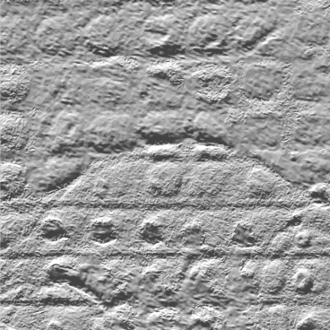 図３　計測エラーにより凹んでいる部分