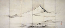 富士山図屏風の画像