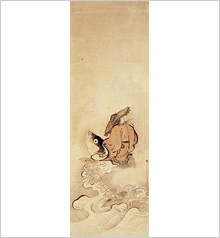 琴高仙人図の画像