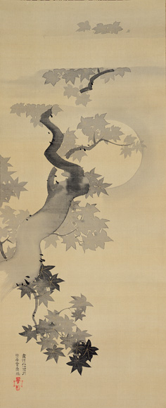 コレクション 風景の交響楽 シンフォニー 酒井抱一 《月夜楓図》 静岡