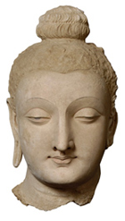 仏頭の石像