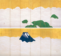 横山大観《群青富士》（前期展示）の画像
