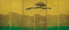 《武蔵野図屏風》（左隻）の作品画像