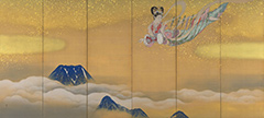 木村武山《羽衣》（左隻）の画像