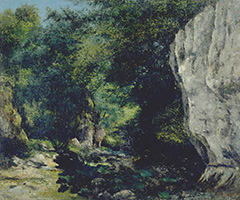 ギュスターヴ・クルーベ《ピュイ・ノワールの渓谷》の画像