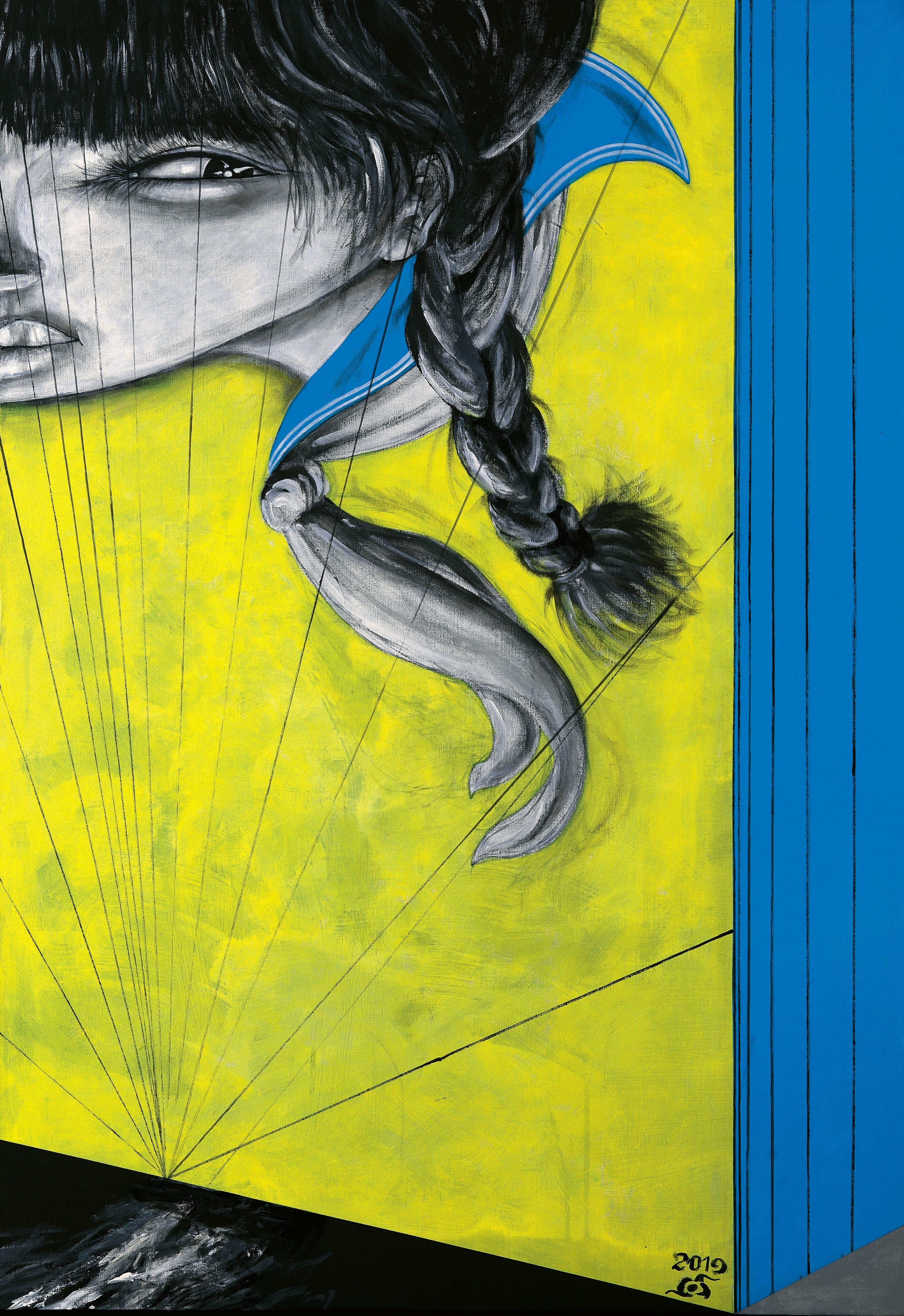 画像：中村宏《4半面の反復（12）》　2019